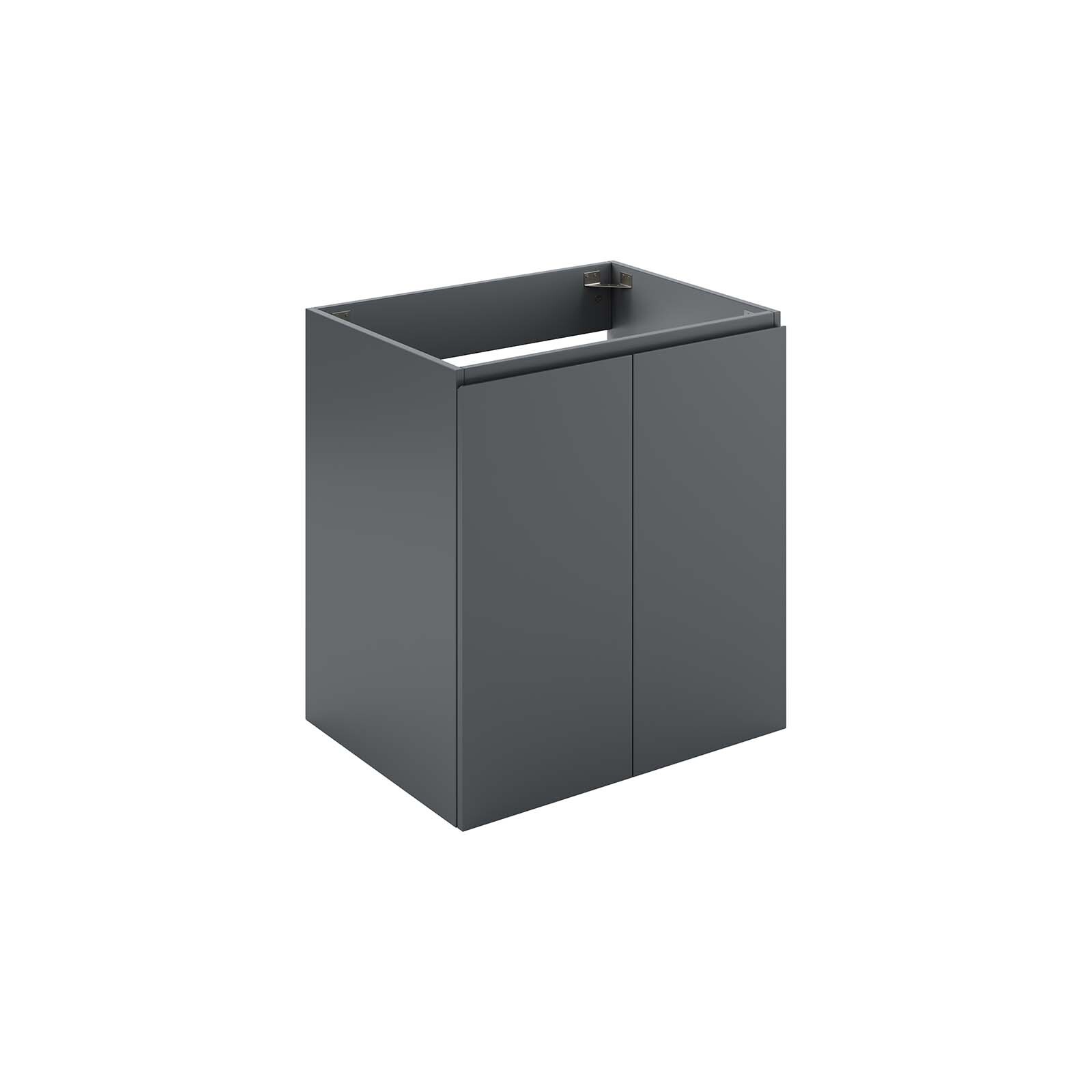 Modway Vitality 24″ Wall-Mount Bathroom Vanity in Gray