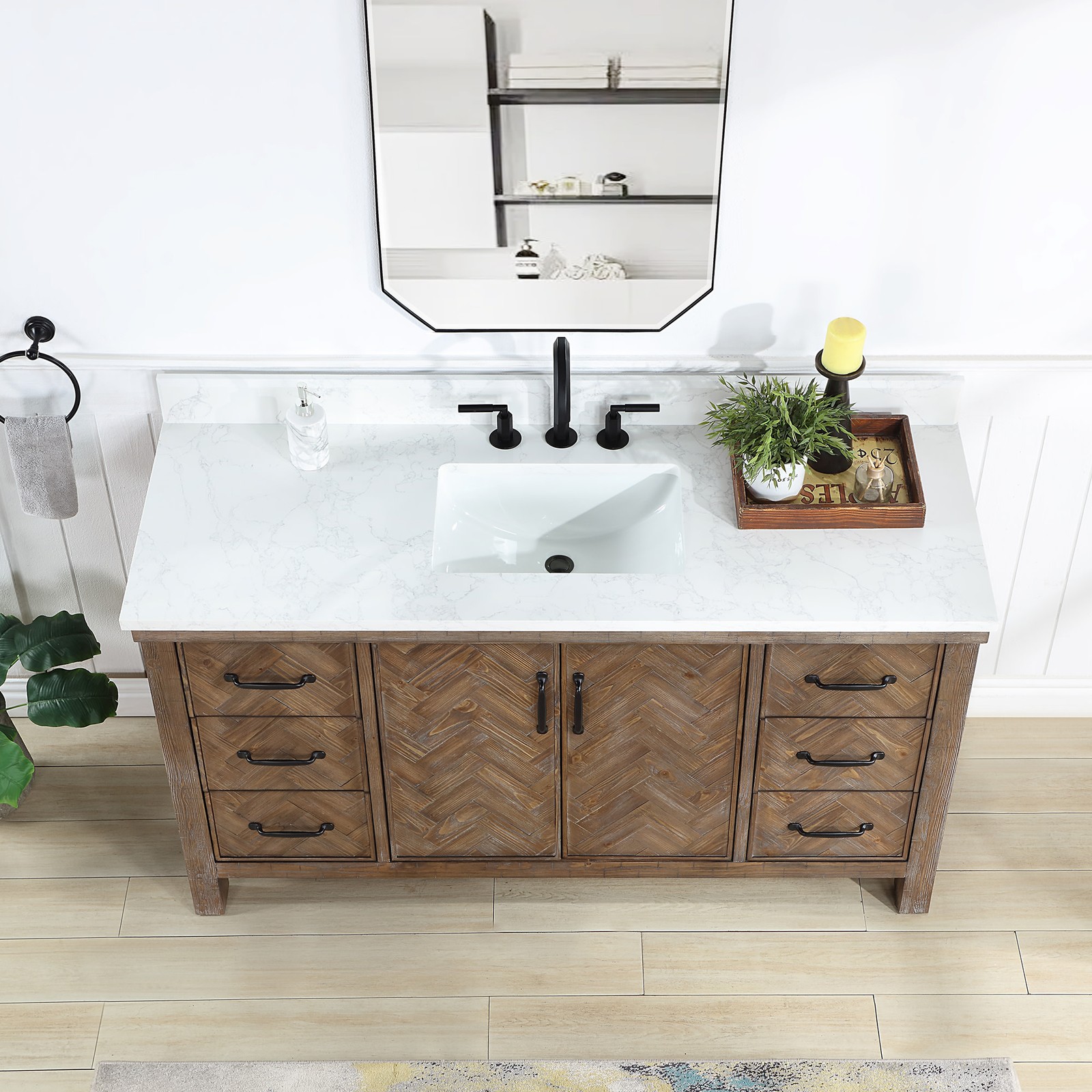 Miseno MV-NM-JAVI60-GWT Javier 60″ – Spruce Antique Gray