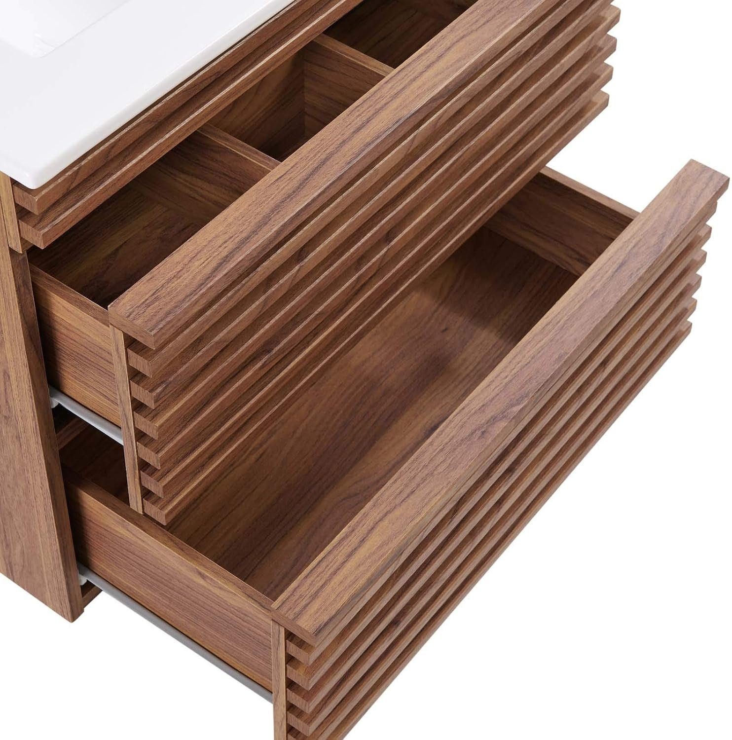 Modway Render 24″ Mid-Century Floating Bathroom Vanity