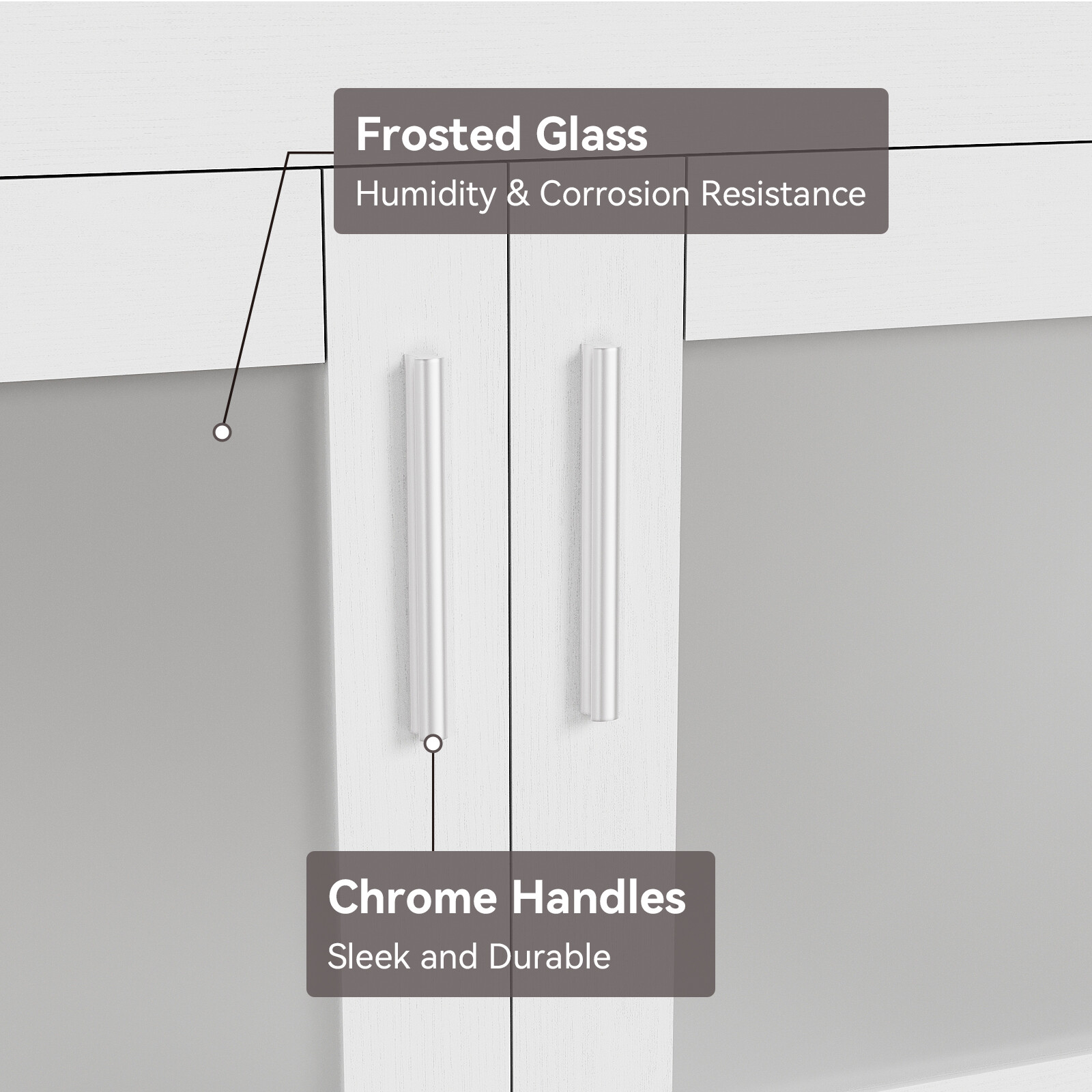 24 in Bathroom Vanity Single Cabinet with Vessel Sink Mirror Combo Faucet Drain