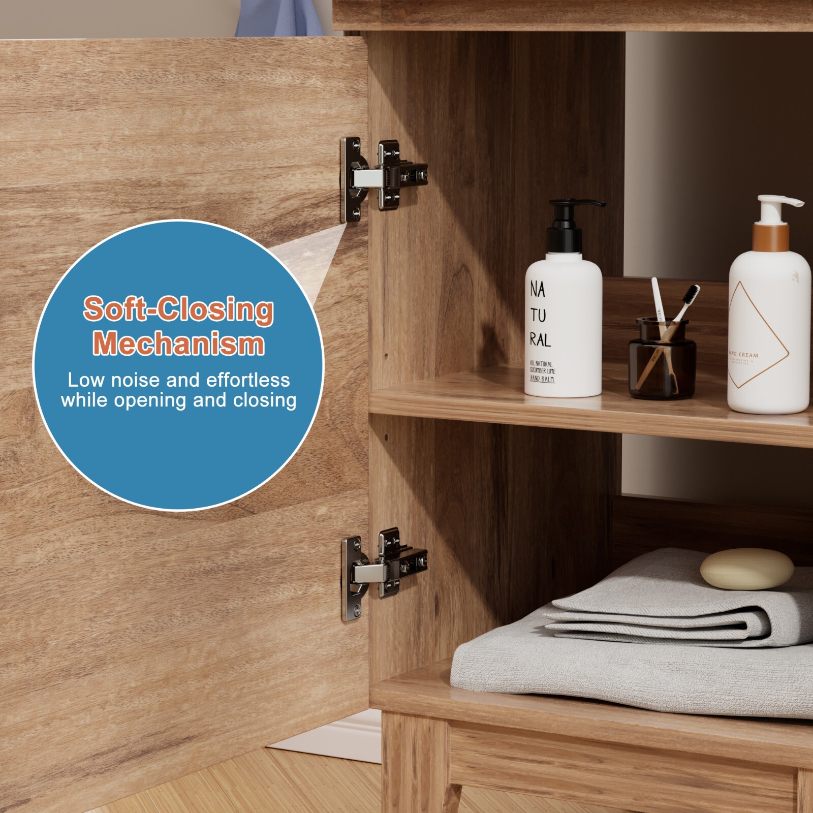 18″/ 24″/ 30″ /36″ Bathroom Vanity Set W/Drop in Sink Faucet Cabinet Combo