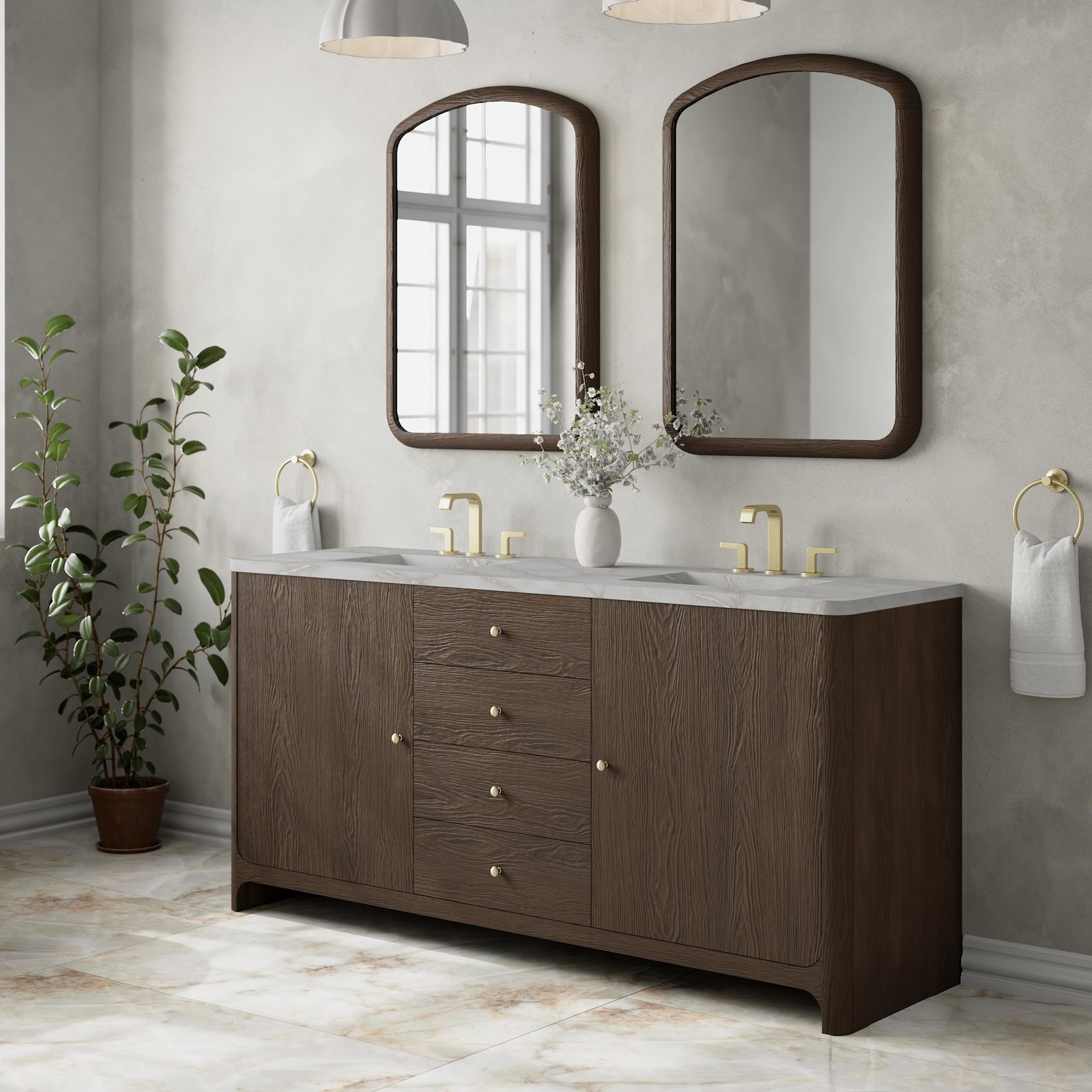 James Martin Vanities D125-V72-FVSL Gracyn 72″ – Coastal DriftWood