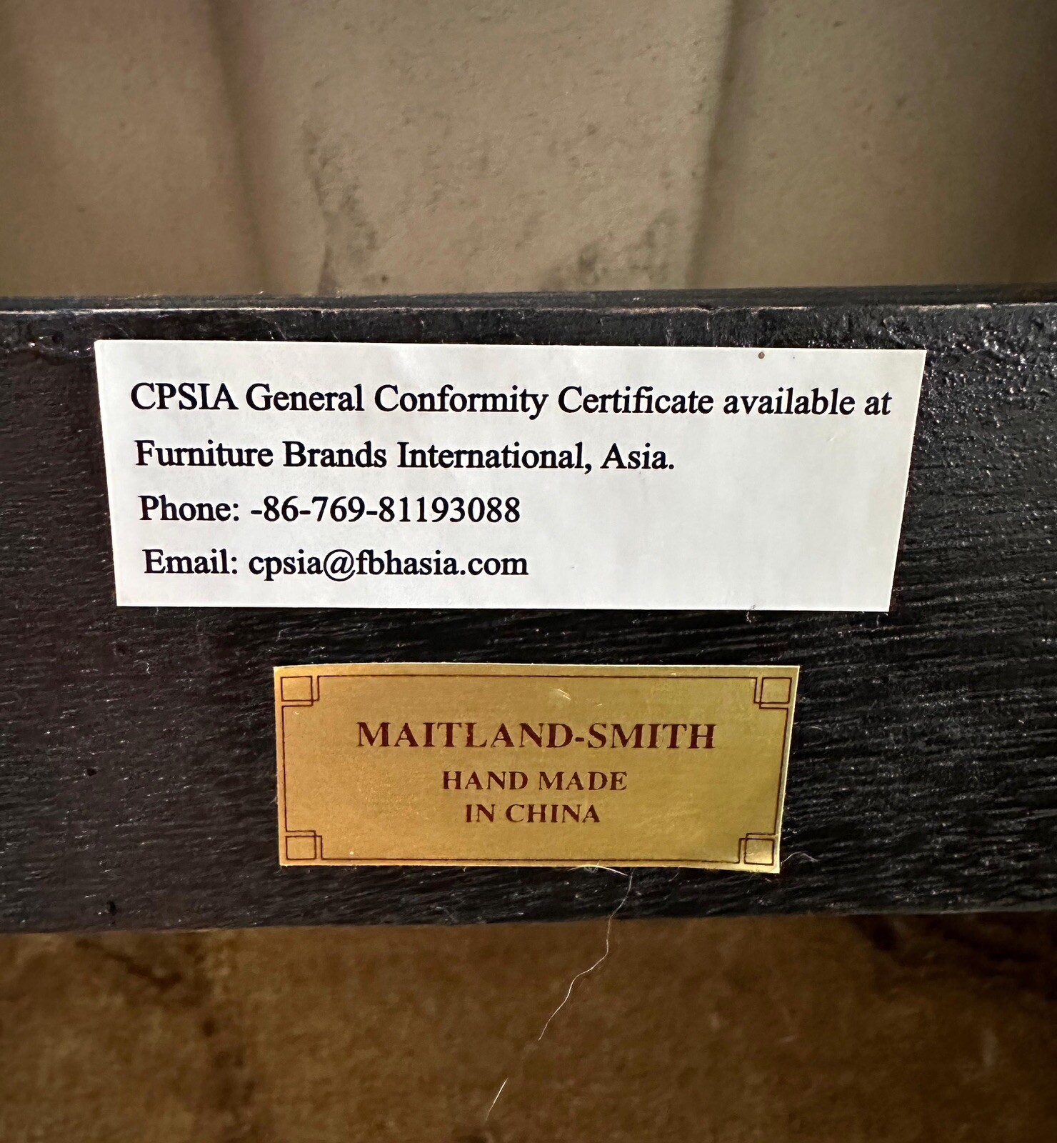 Hand Made Maitland -Smith Bathroom Vanity, Black Marble Top & Hand Painted Body