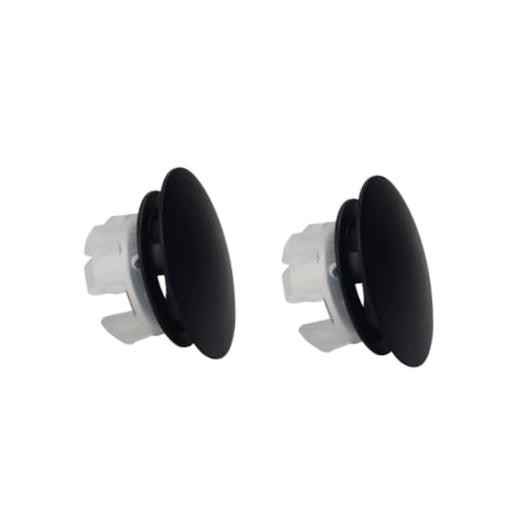 Sink Overflow Ring 2 Pack Matte Black Bathroom Vanity Sink Overflow Cover