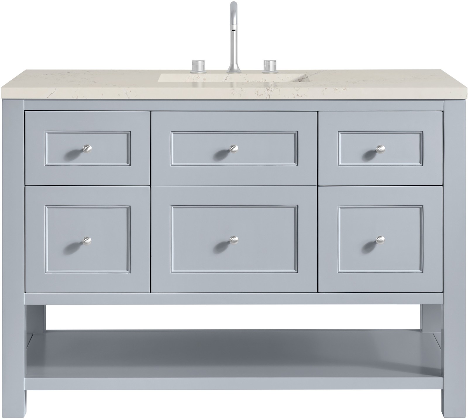 James Martin Vanities 330-V48-3SFR Breckenridge 48″ – Serenity Blue