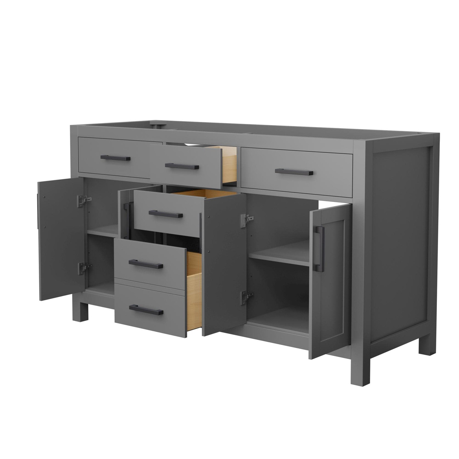 Wyndham Collection WCG242460D-CX-MXX Beckett 59″ Double – Dark Gray / Matte