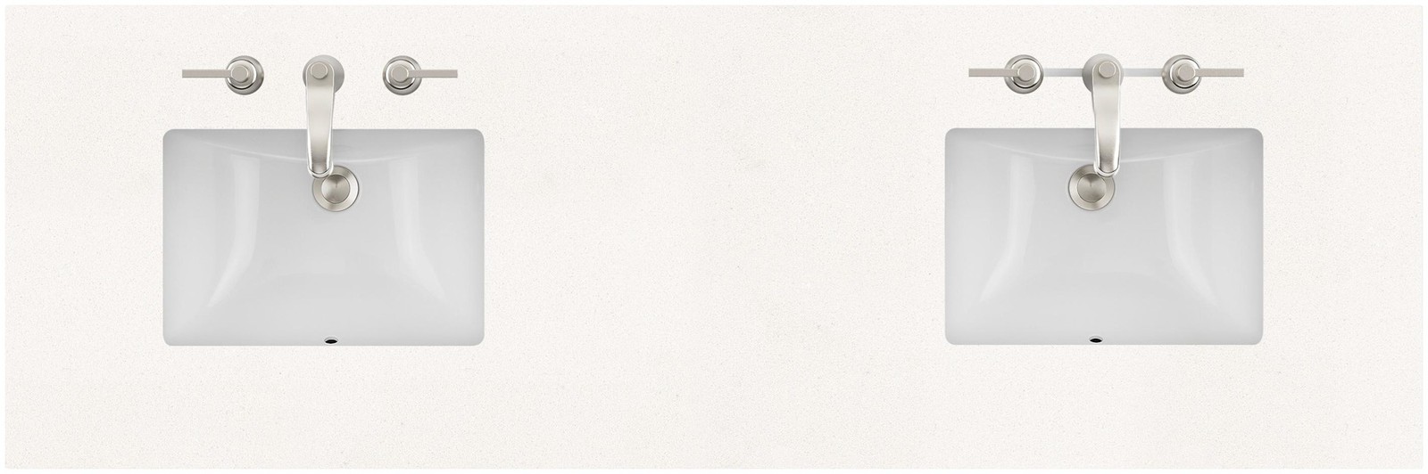 James Martin Vanities 040-S72-SNK 72″ Stone Composite Vanity Top – White Zeus