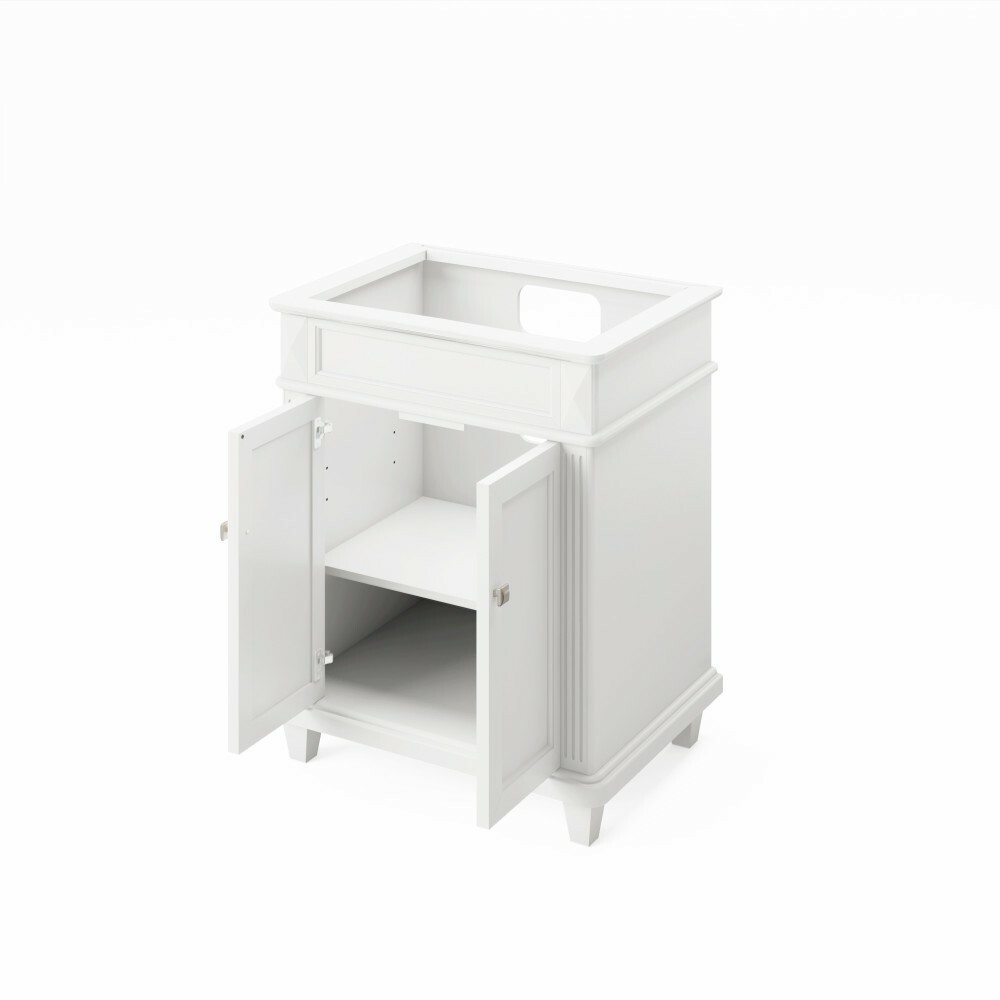30″ Douglas Hale Blue Single Bathroom Vanity Cabinet Classic Shaker Tapered Feet