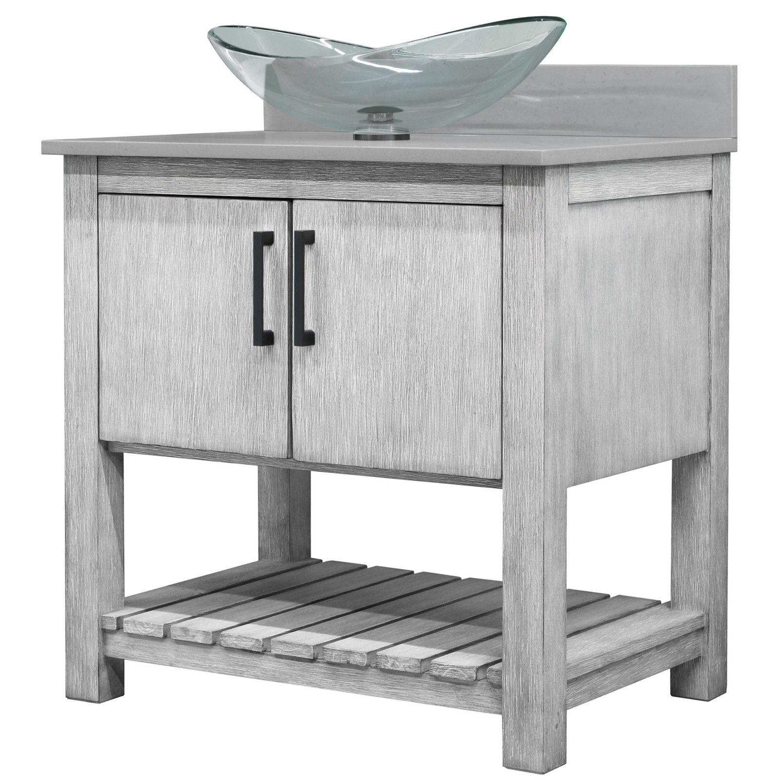 Miseno MV-30SG-NOBV-280-324C-MIR 30″ – Stonewash Grey / Storm Grey Top / Matte