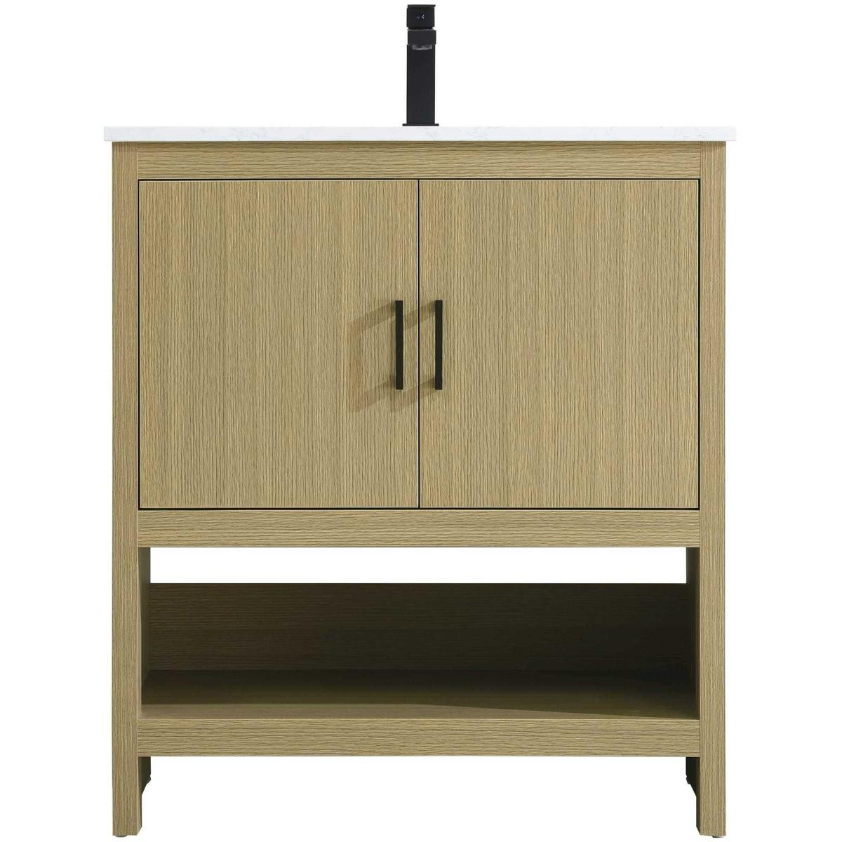 Elegant Lighting VF25230MHB Ira 30 X 34 inch Honey Brown Bathroom Vanity Cabinet