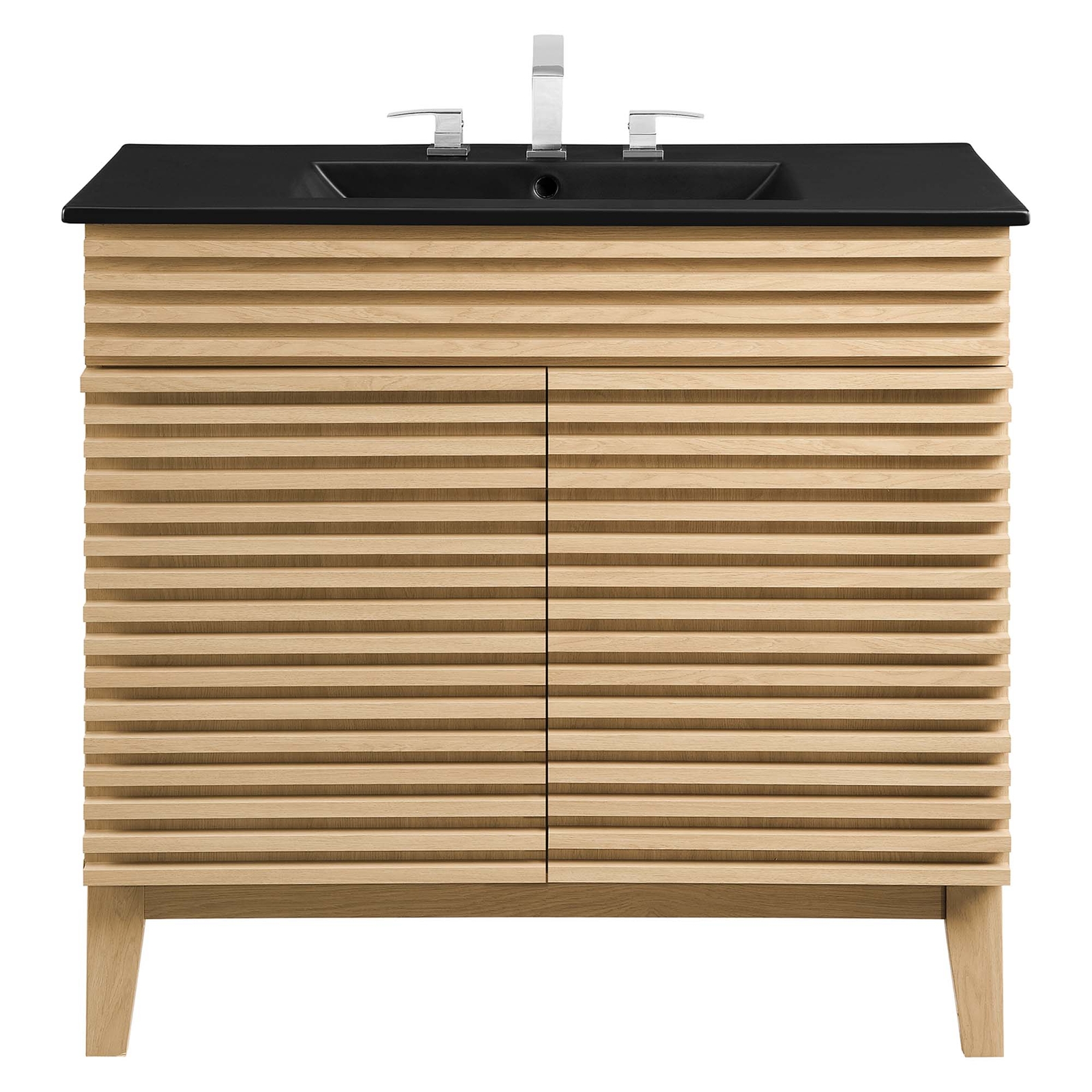 Modway Render 36″ Bathroom Vanity in Oak Black