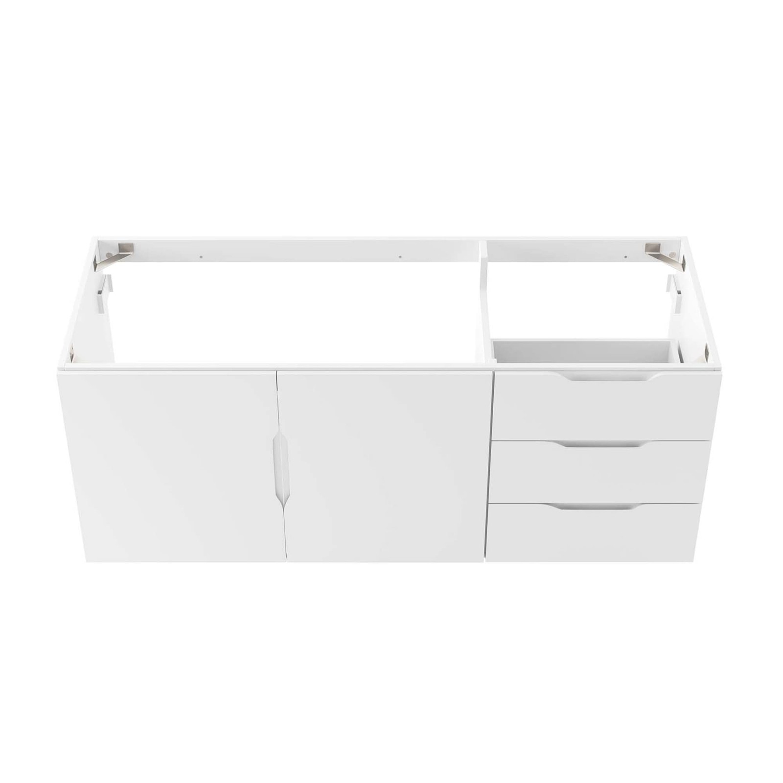 Modway Vitality 47″ MDF and Particleboard Bathroom Vanity Cabinet in White