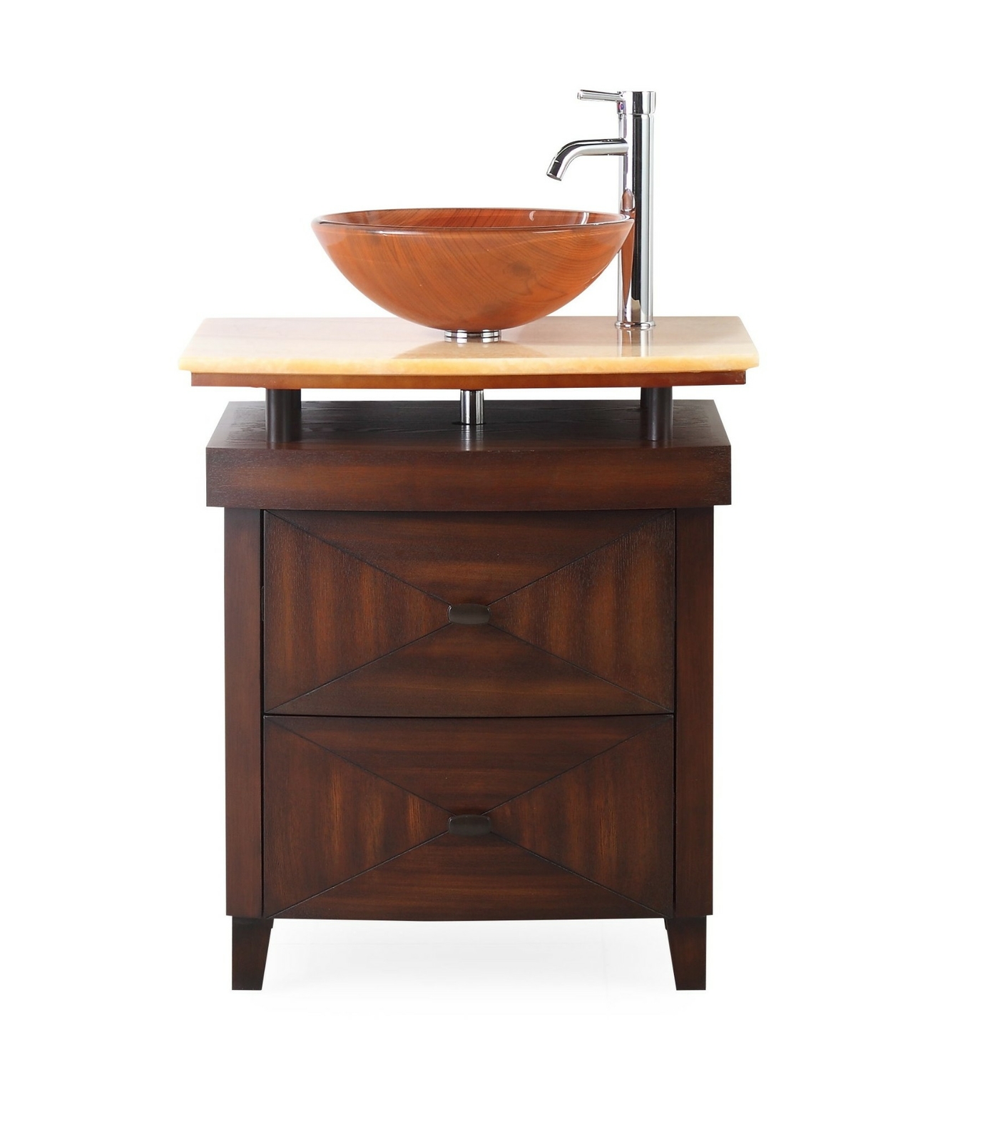 28 inch Verdana Onyx Counter Top Vessel Sink Bathroom Vanity # SW029