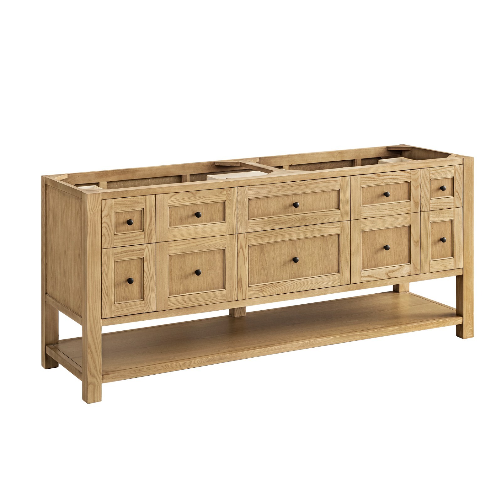 72in James Martin Breckenridge 330-V72-LNO Vanity Base Only, Light Natural Oak