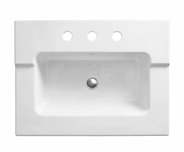 Kohler K-2979-8-0 25-7/16″ Drop In Vitreous China Vanity Top Only w/8″ Centers
