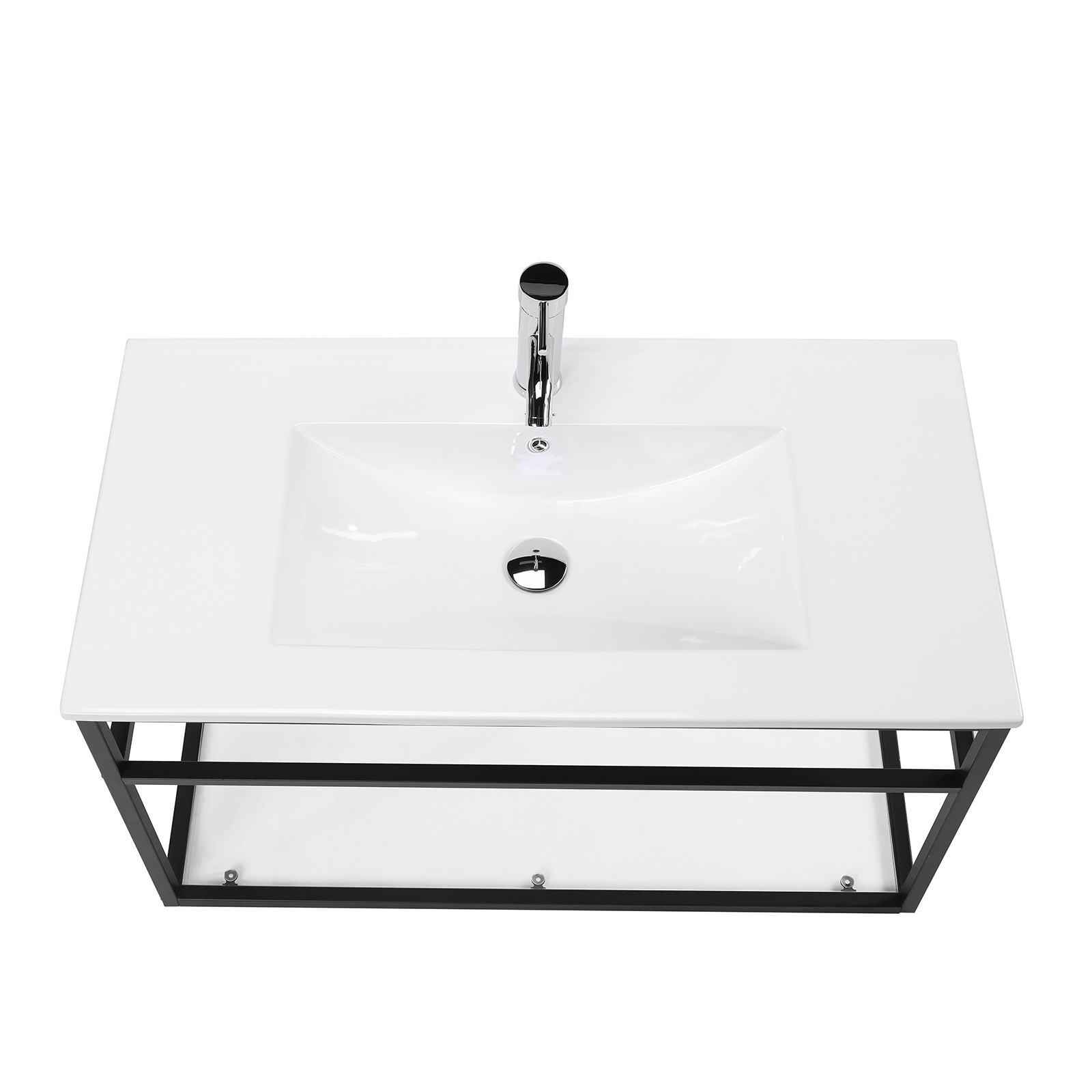 36 inch Bathroom Vanity with Sink Wall mounted Cabinet Floating Vanity Hotel