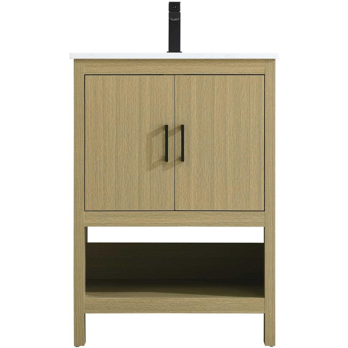 Elegant Lighting VF25224MHB Ira 24 X 34 inch Honey Brown Bathroom Vanity Cabinet