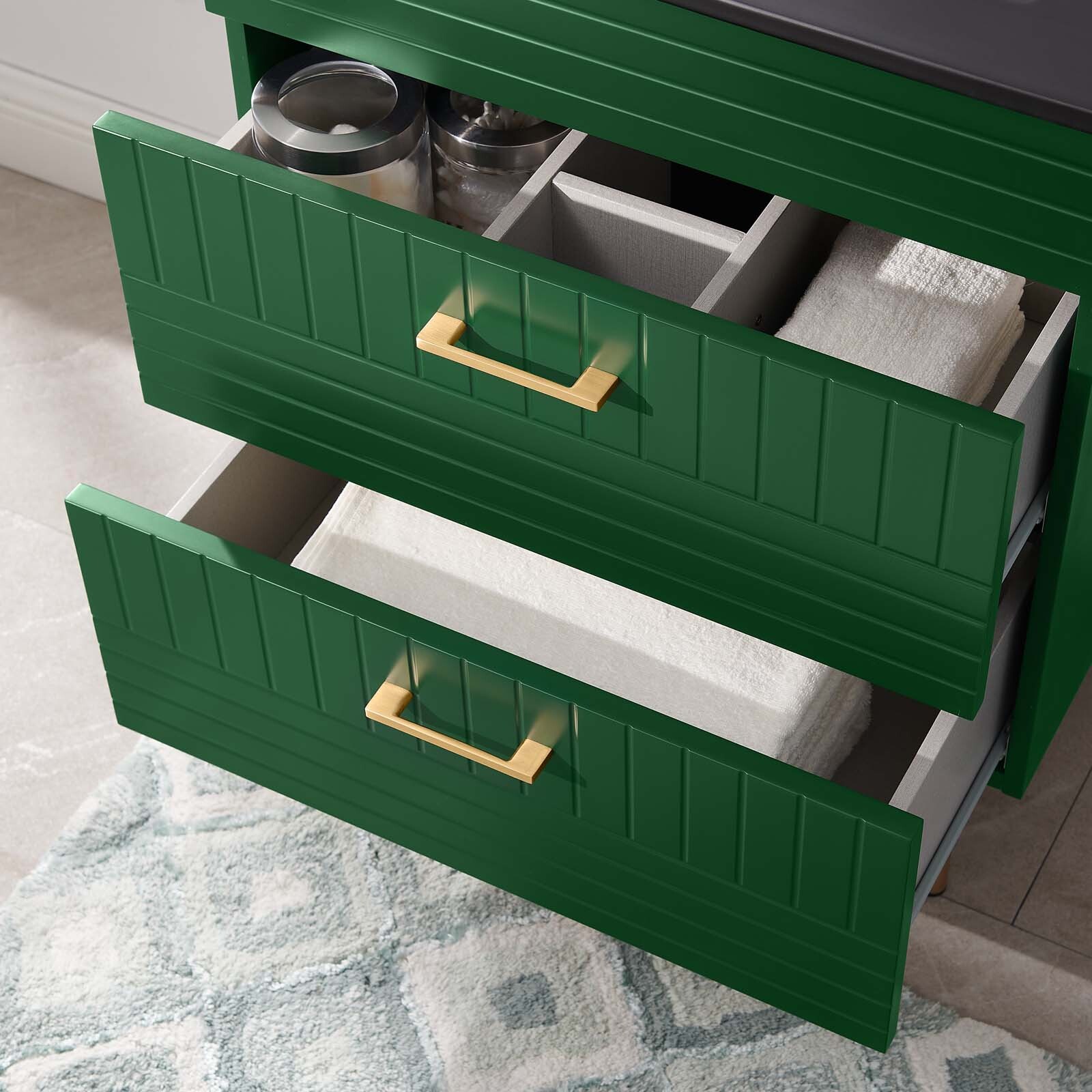 Modway Daybreak 24″ Wall-Mount Bathroom Vanity in Green Black