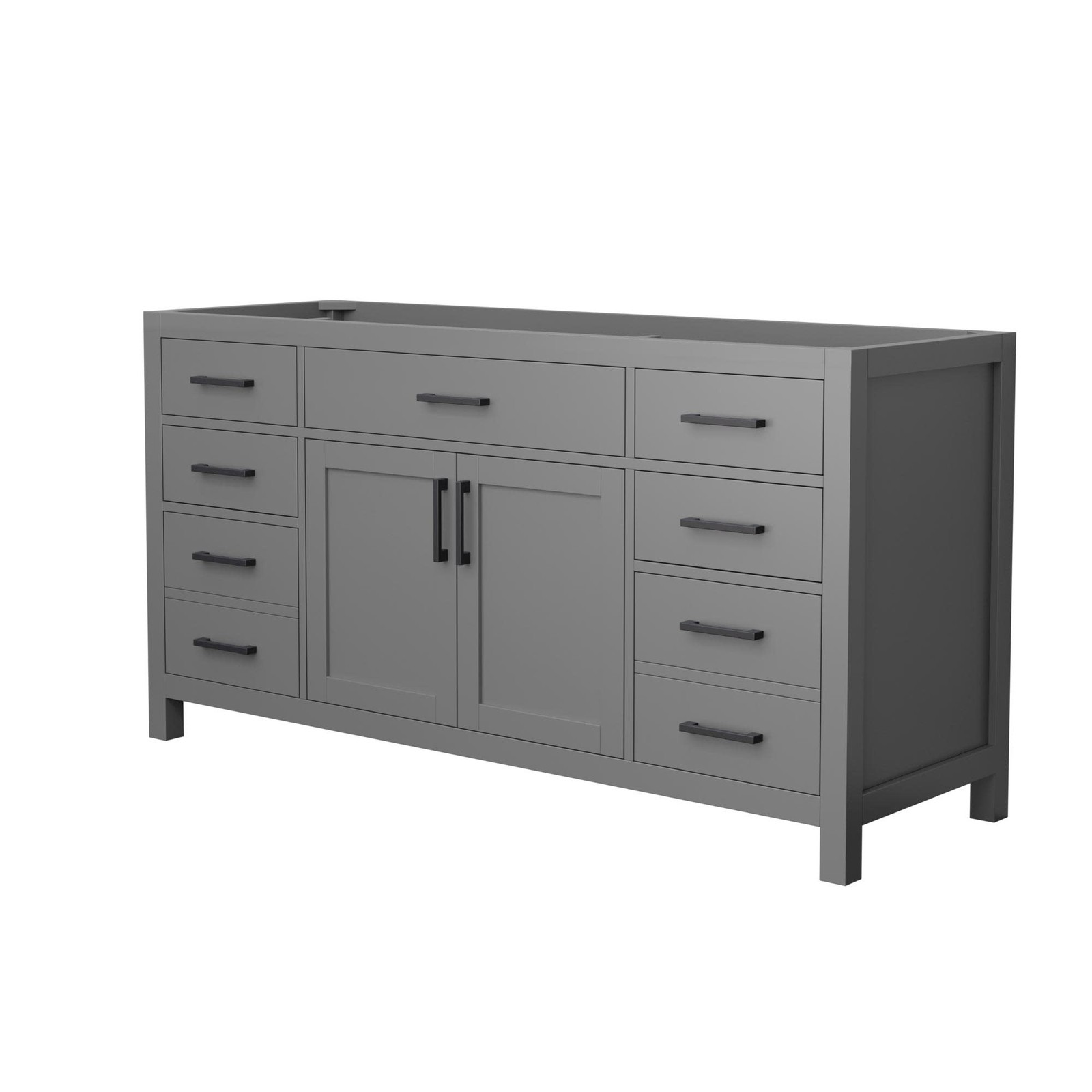 Wyndham Collection WCG242466S-CX-MXX Beckett 65″ Single – Dark Gray / Matte