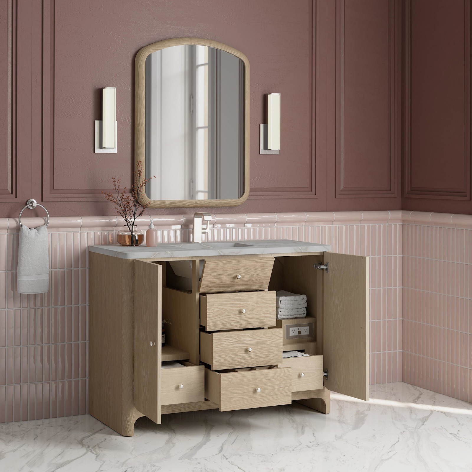 James Martin Vanities D125-V48-3VSL Gracyn 48″ – Coastal DriftWood