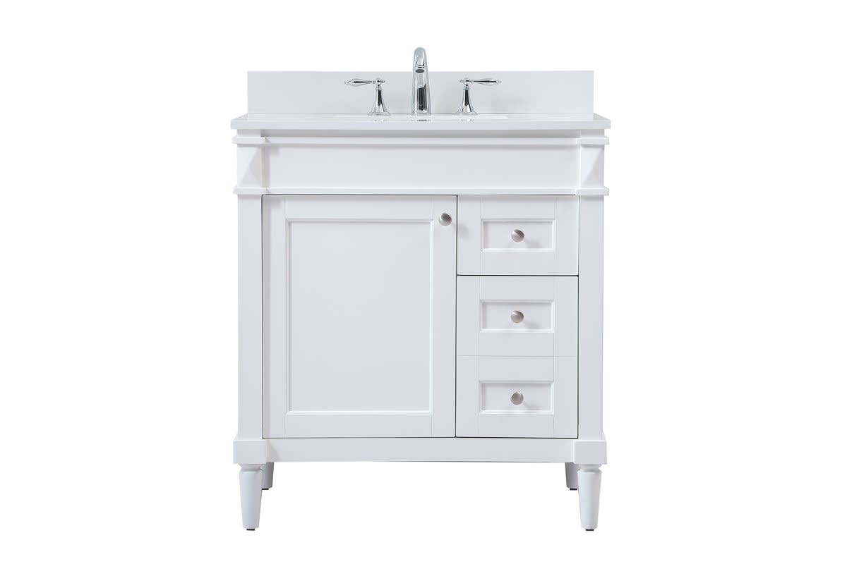Elegant Lighting VF31832-BS Bennett 32″ – White