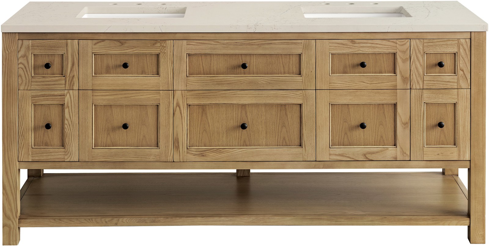 James Martin Vanities 330-V72-FSFR Breckenridge 72″ – Light Natural Oak