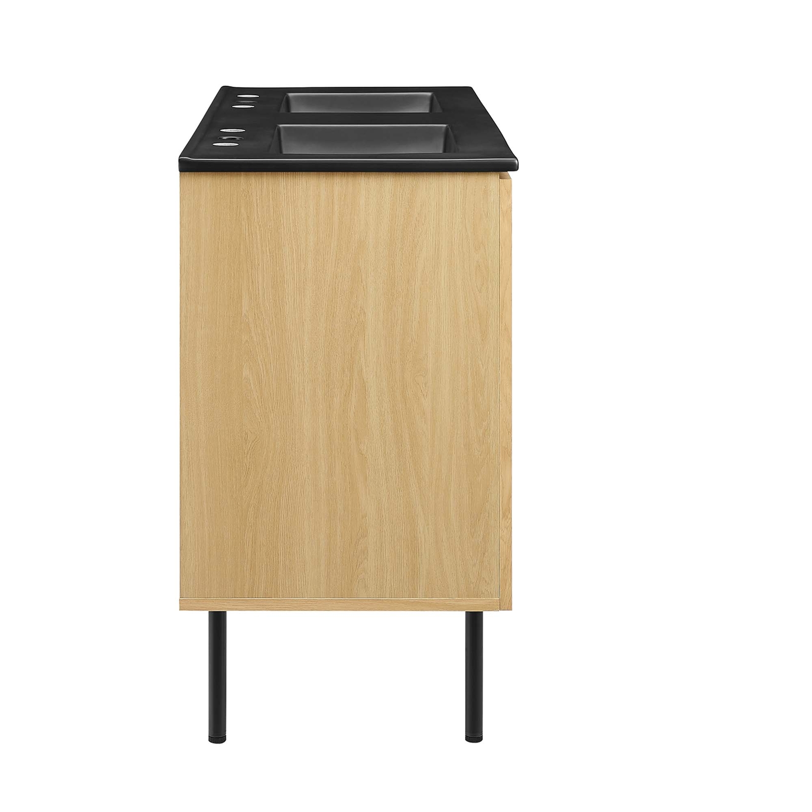 Chaucer 48″ Double Sink Bathroom Vanity in Oak Black