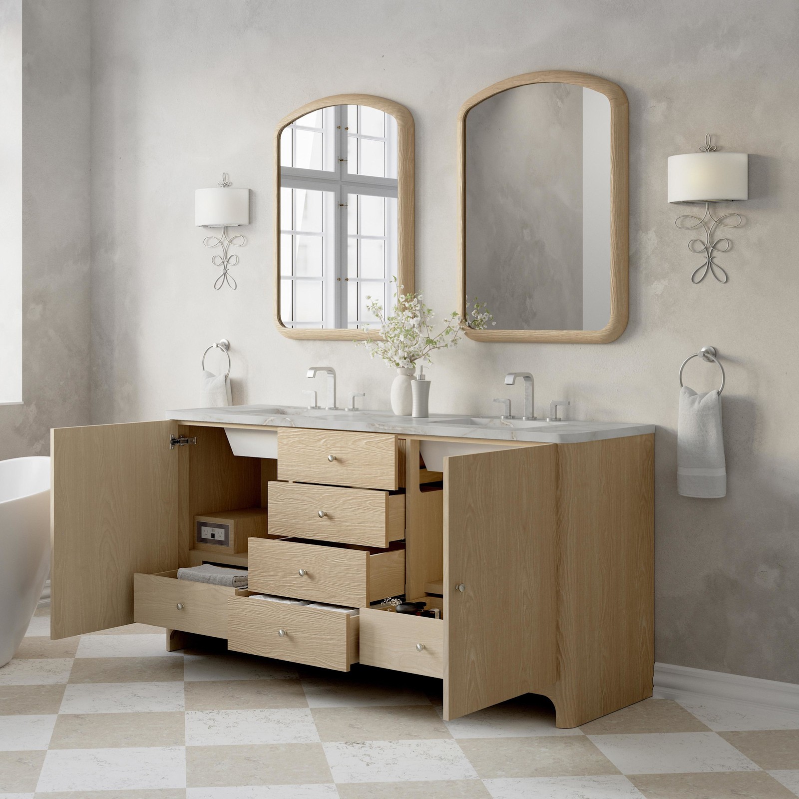 James Martin Vanities D125-V72-FVSL Gracyn 72″ – Sable