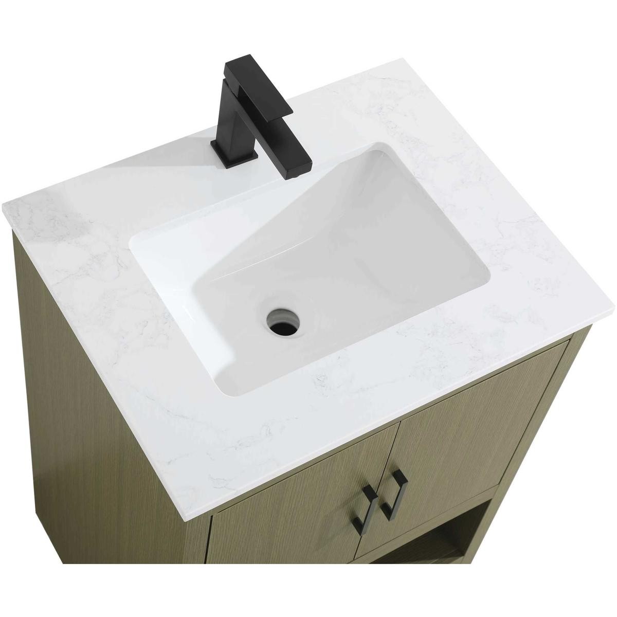 Elegant Lighting VF25224MCB Ira Vanity Chestnut Brown