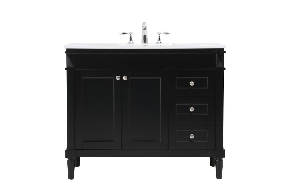 Elegant Lighting VF31842 Bennett 42″ – Black