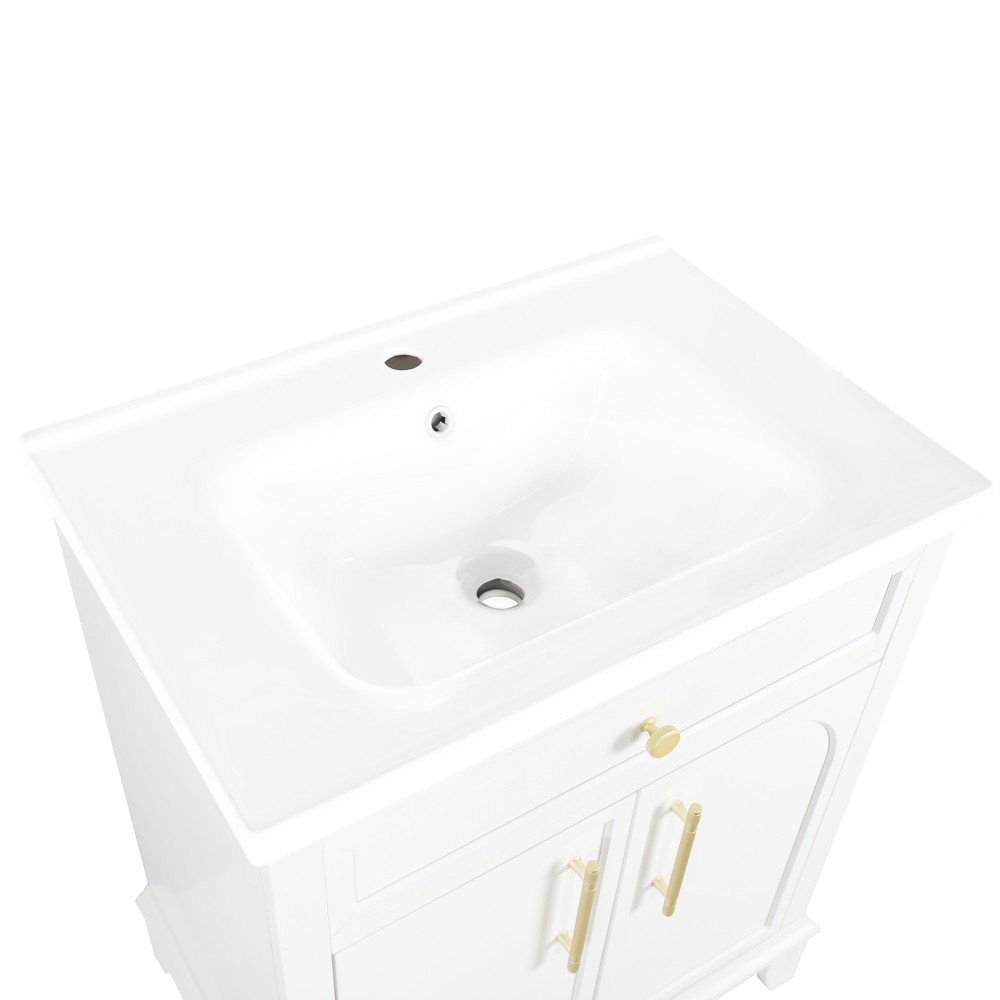 27.8″ White Ceramic Basin, Only Ceramic Sink, Without Cabinet