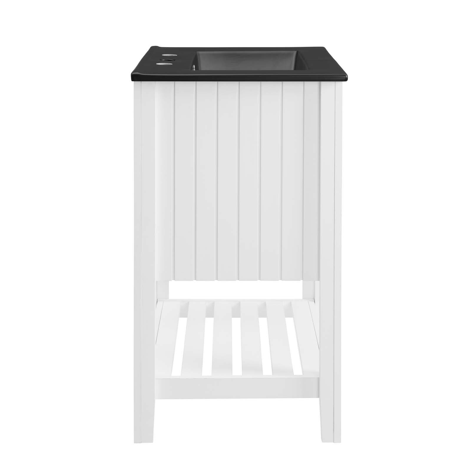 Modway Prestige 24″ Bathroom Vanity With Sink In White Black