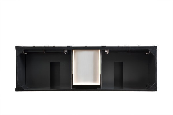 72″ James Martin Brittany 650-V72-M-BKO Double Vanity Cabinet Black Onyx