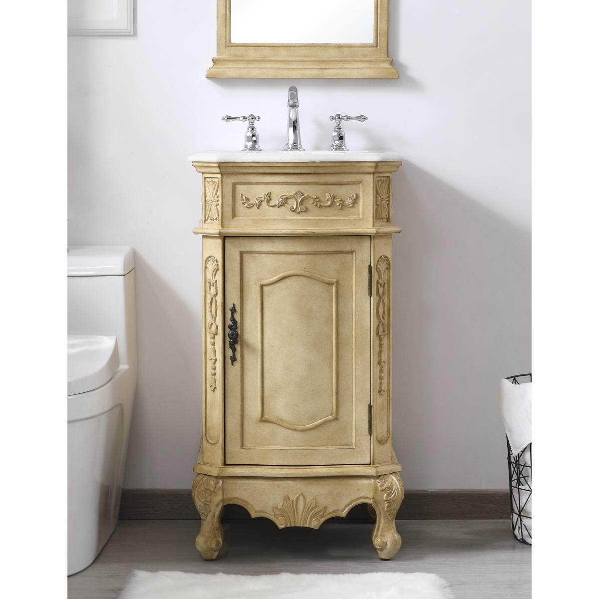 Elegant Lighting VF10119AB-VW Danville Vanity Antique Beige