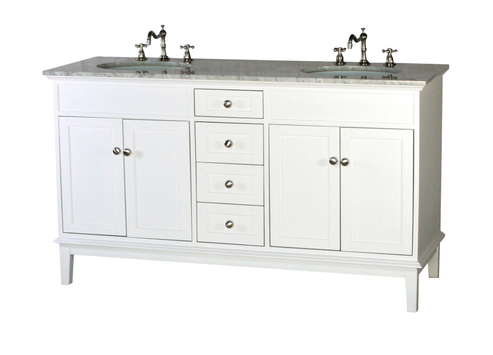 40-Inch Antique Style Single Sink Bathroom Vanity Set with Mirror Model 7640-C