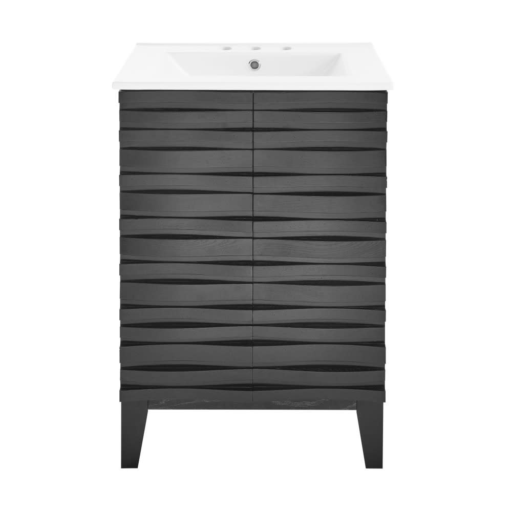 Swiss Madison SM-BV470-3 Cascade 24″ – Black Oak / White
