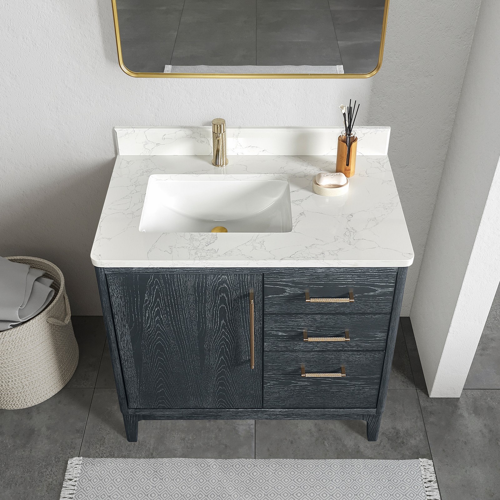Miseno MV-NM-GARA36-GWT Gara 36″ – Washed Ash Grey