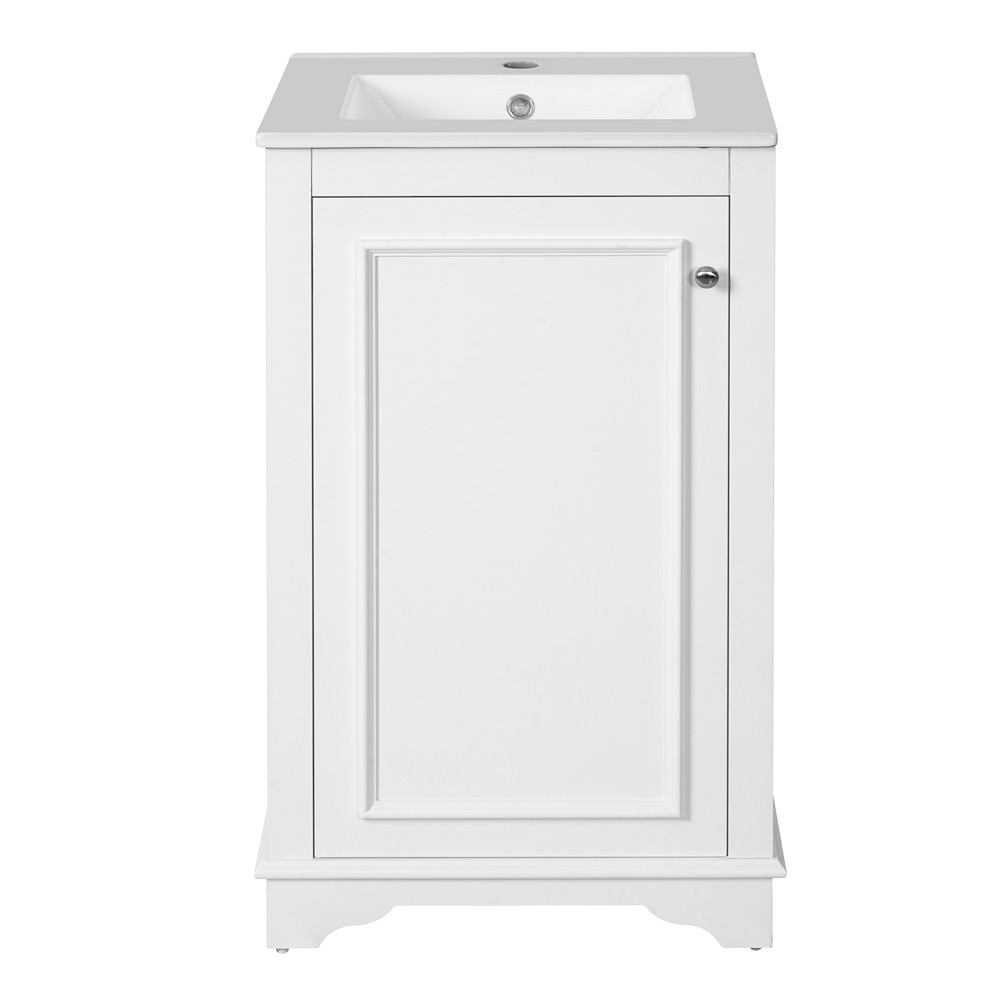 20″ Bathroom Vanity w/Sink, Freestanding Bath Vanity Cabinet for Small Bathroom