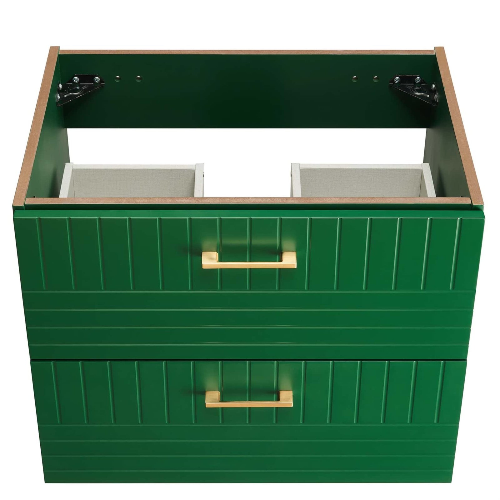 Modway Daybreak 23.5″ Particleboard MDF Wood Wall-Mount Bathroom Vanity in Green