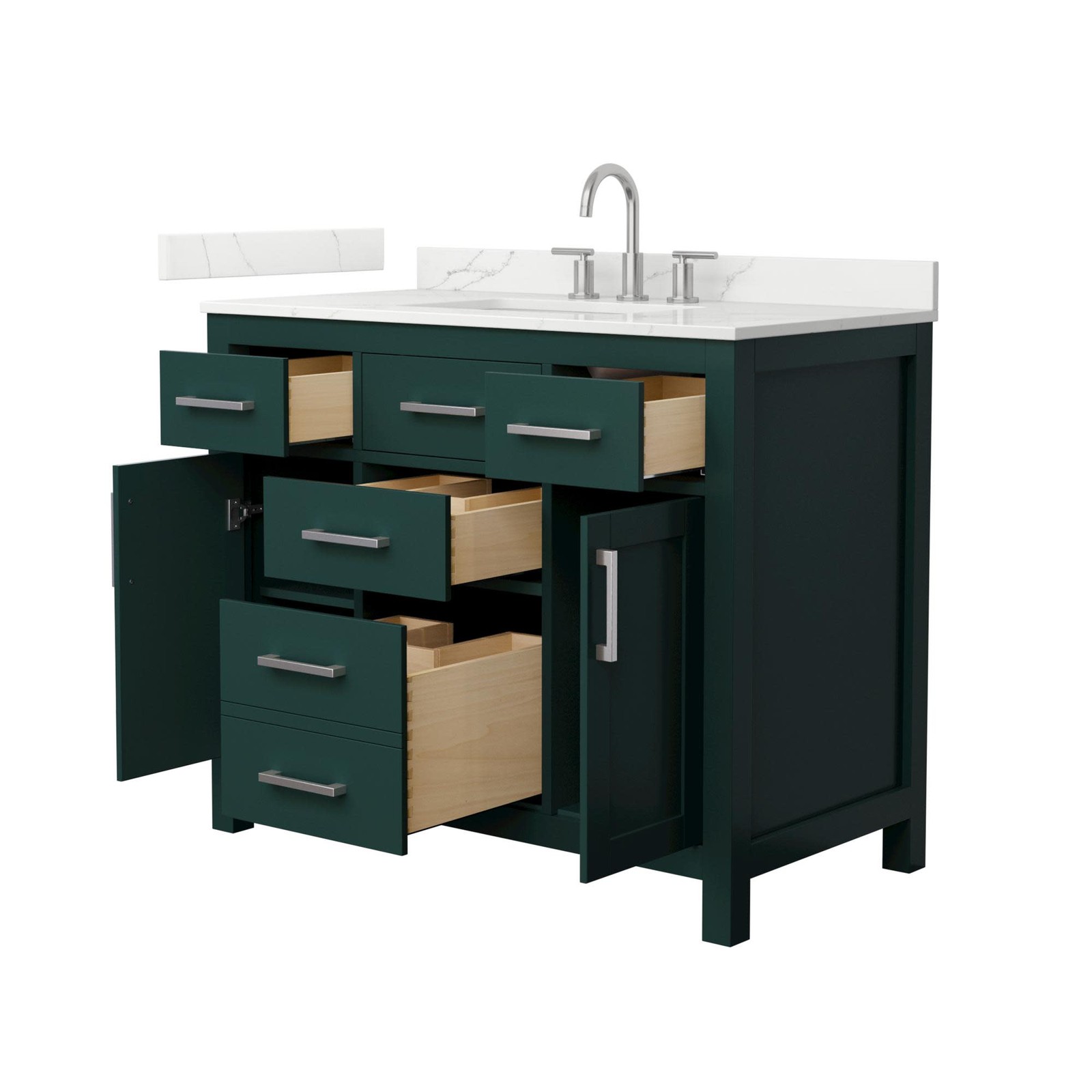 Wyndham Collection WCG2424-42S-QTZ-US3MXX Beckett 42″ – White / Giotto Quartz