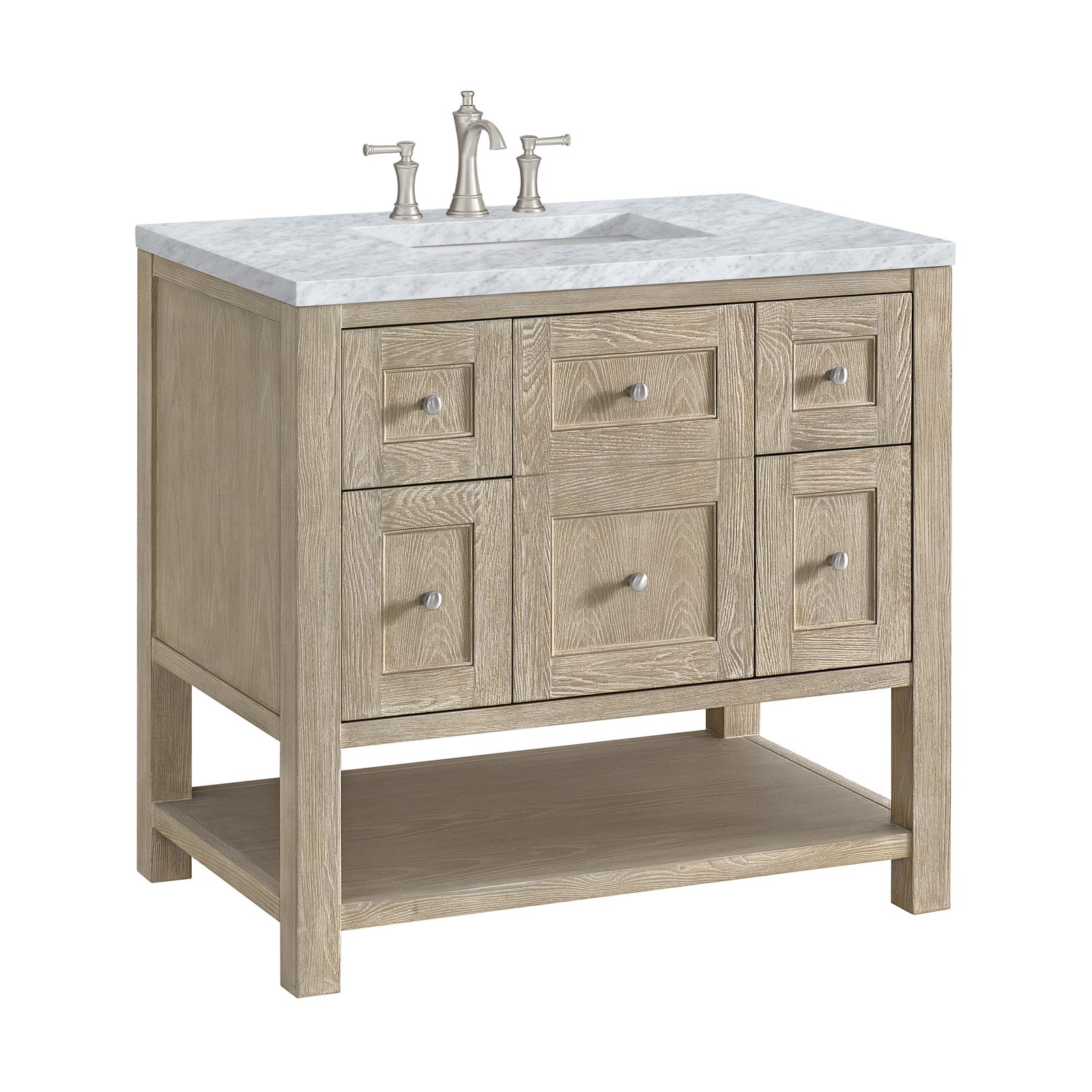 James Martin Vanities 330-V36-3CAR Breckenridge 36″ – Light Natural Oak