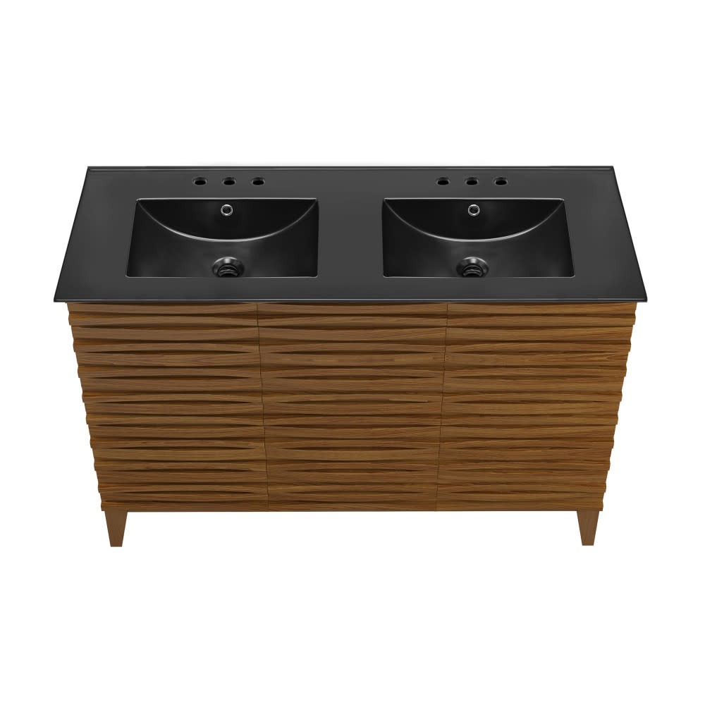 Swiss Madison SM-BV557D-3 Cascade 48″ – Brown Oak / White