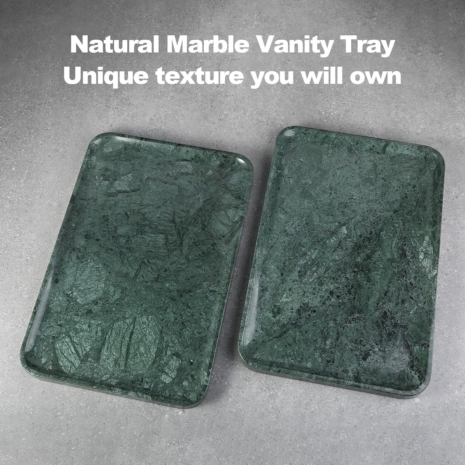 Marble Vanity Tray, 18In Stone for Bathroom Countertop, 17 3/4” Oversized Dress