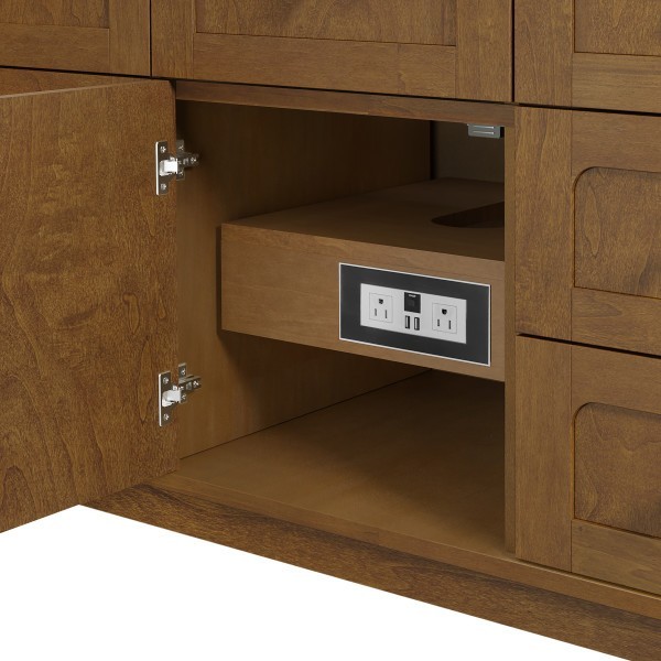 48″ James Martin Laurent 545-V48-HNO Single Vanity Cabinet Honey Oak