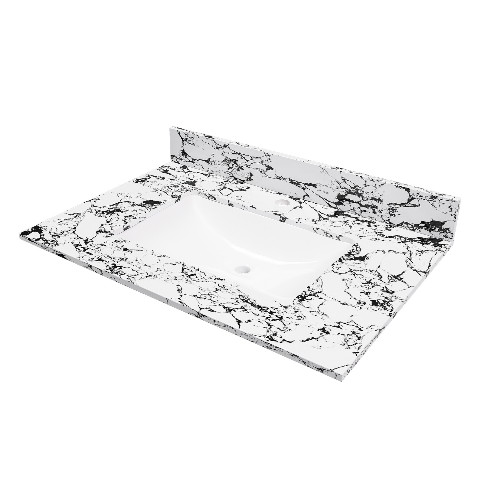 31″x22″ Bathroom Vanity Top with Undermount Sink & Backsplash