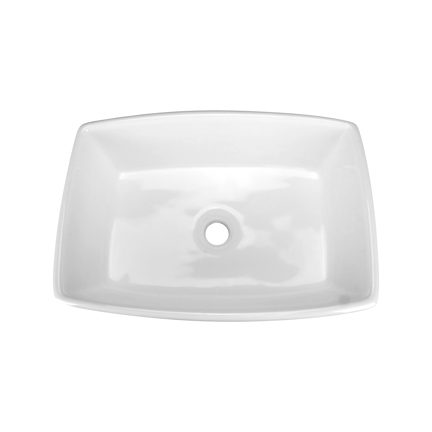 Tub Rectangular Vessel Bathroom Sink 18-3/4″ X 13-1/4″ X 5-1/2″ White Porcelain