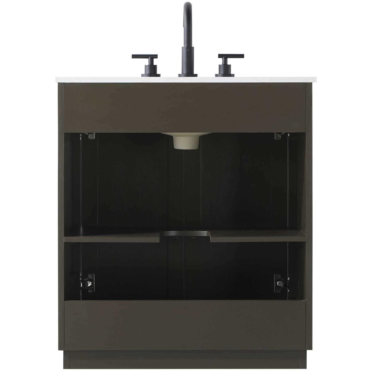 Elegant Lighting VF29030CO Chase Vanity Chocolate Oak