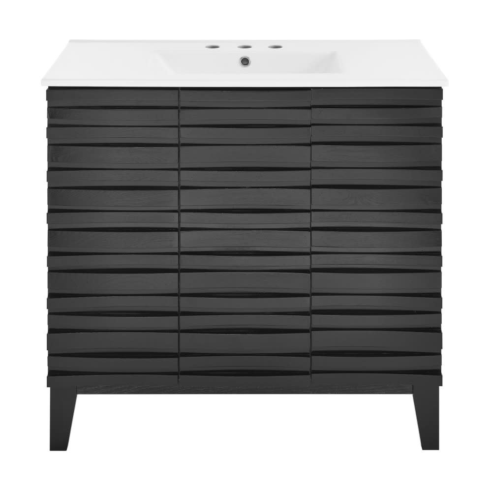 Swiss Madison SM-BV471-3 Cascade 36″ – Black Oak / White
