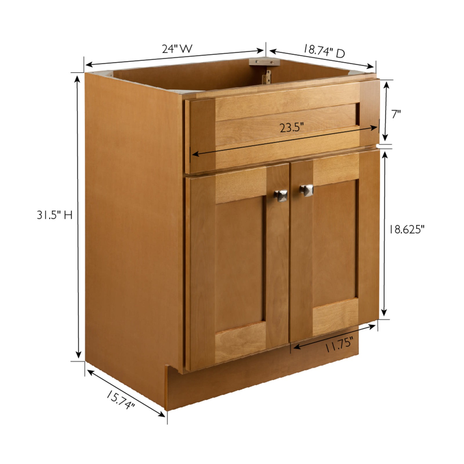 Design House 215715 Brookings 24″ Single – Modern Birch