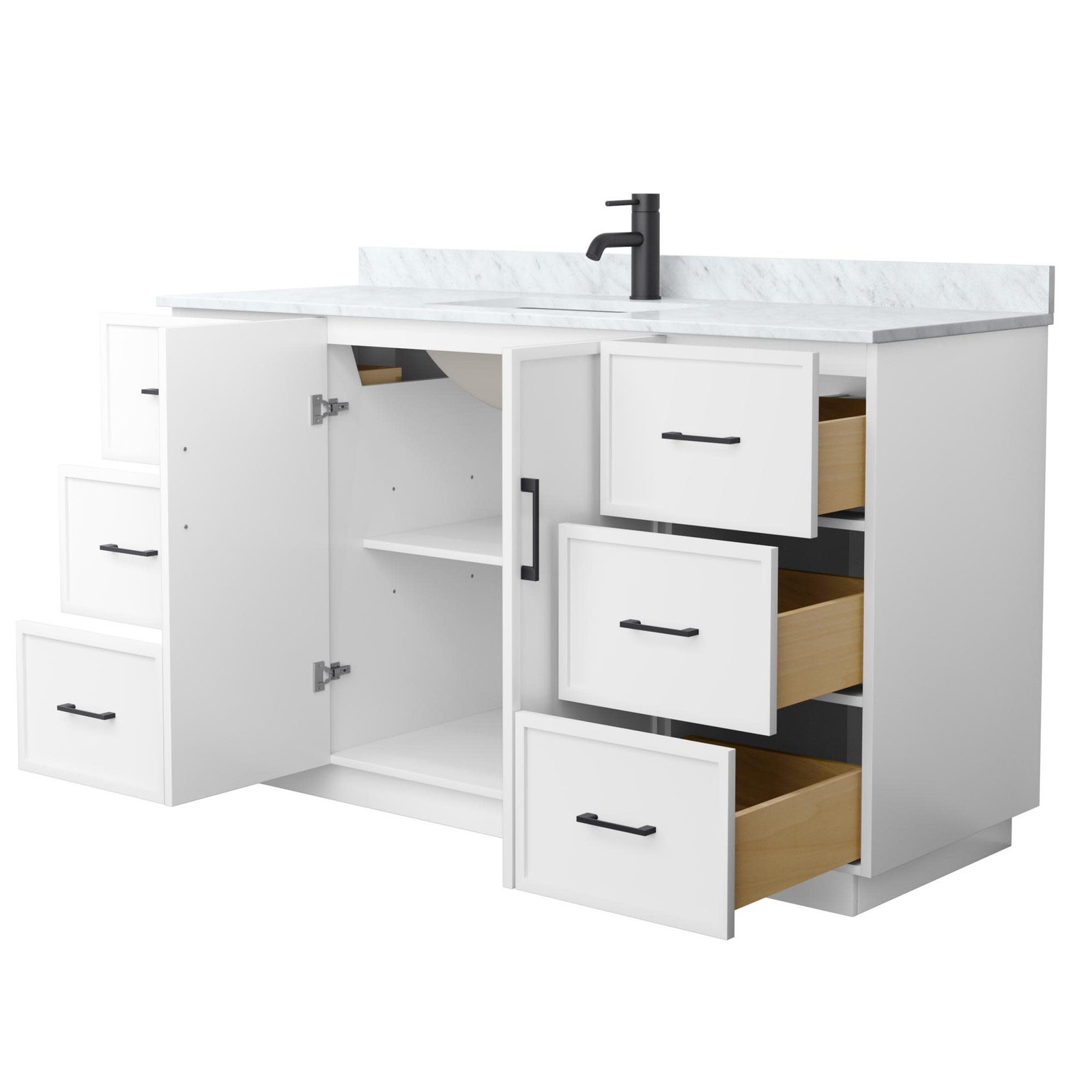 Wyndham Collection WCH7474-60S-CMUNS-MXX Elan TK 60″ – White / Brushed Nickel
